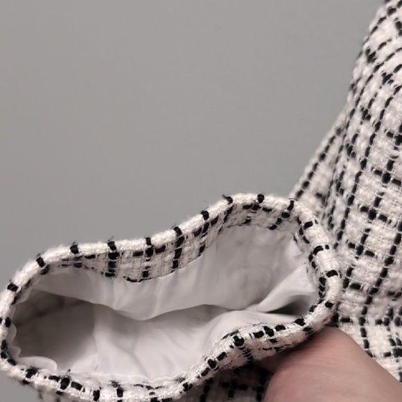 EUC Love & Libery White and Black Tweed Blazer Size M. Worn Once - Picture 6 of 7